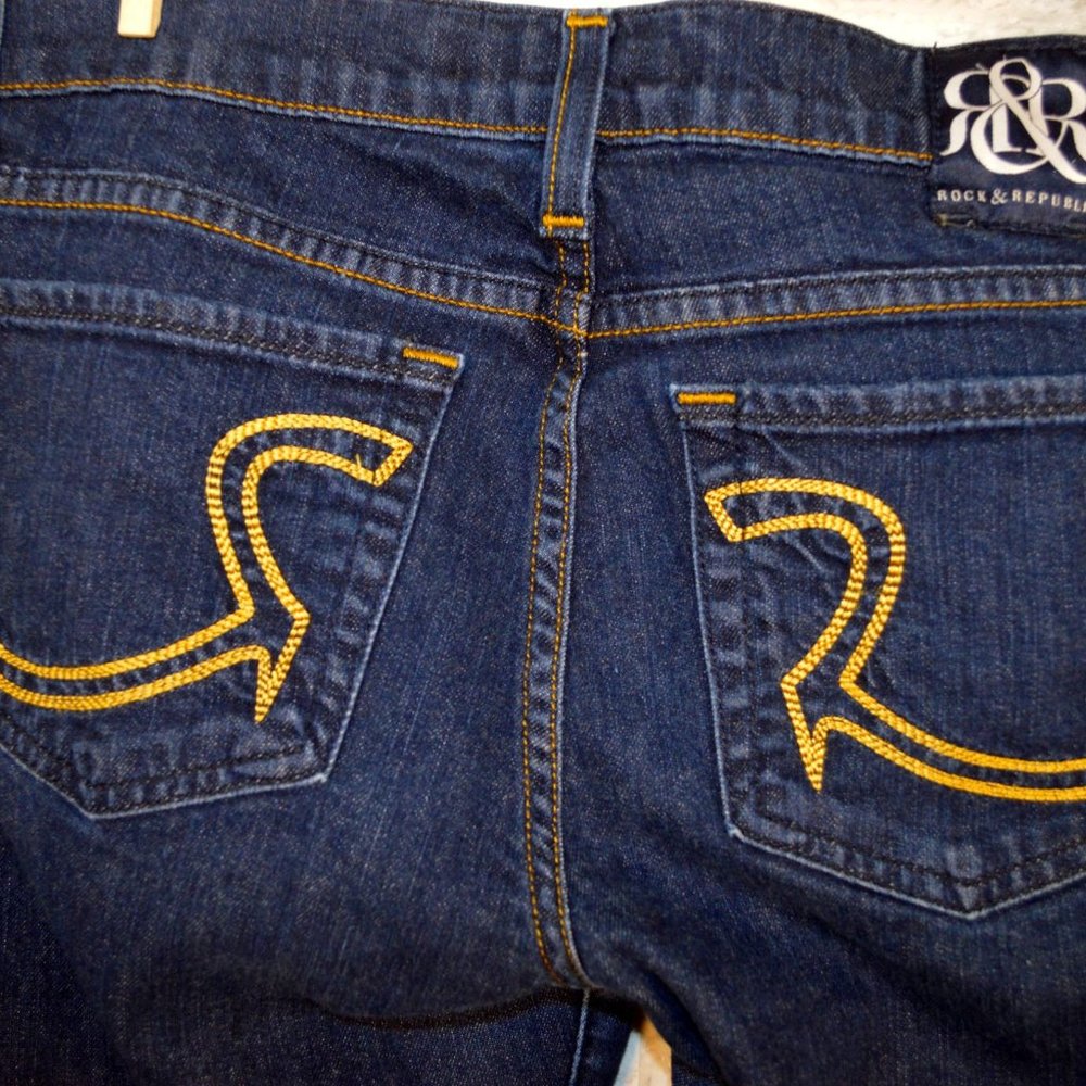 Rock & Republic dark blue women's skinny jeans, size 27